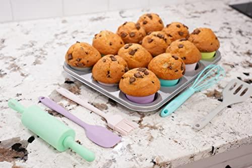 melii 5 Piece Real Mini Baking Tool Set, Cooking Tools for Kids