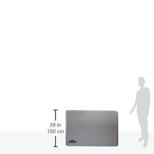 Napoleon BBQ Grill Mat - BBQ Grill Accessory, Safety Product, Non-Slip, Diamond Plate Pattern, Grey, Stylish, Protect your Decking, Fits BBQ Grills Prestige PRO 500 Size and Smaller