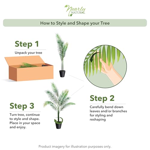 Nearly Natural 4ft. Golden Cane Palm Artificial Tree
