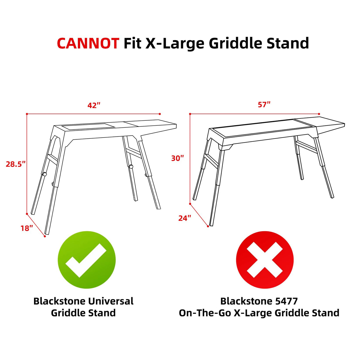 NOELIFE Grill Cover for Blackstone 22 inch Griddle with Hood and Stand, Waterproof Griddle Accessories for Blackstone 17 and 22 inch, Windproof and UV Resistant (Cover only)