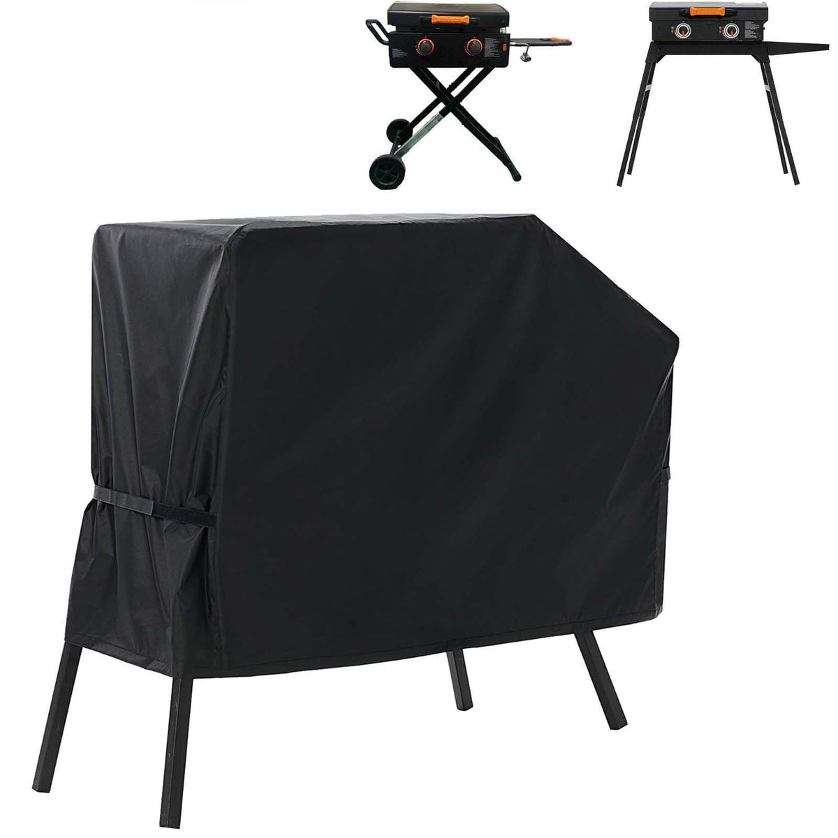 NOELIFE Grill Cover for Blackstone 22 inch Griddle with Hood and Stand, Waterproof Griddle Accessories for Blackstone 17 and 22 inch, Windproof and UV Resistant (Cover only)