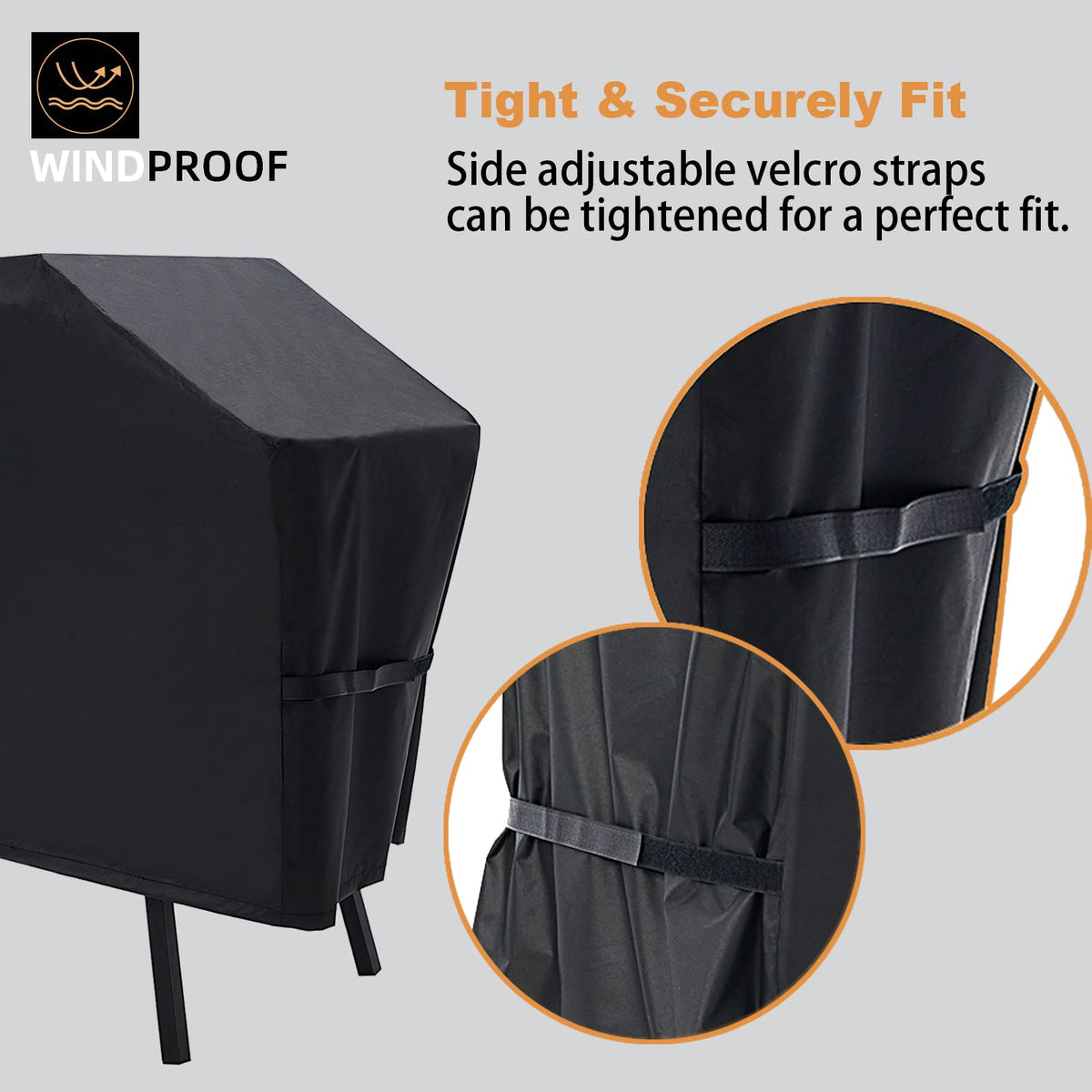 NOELIFE Grill Cover for Blackstone 22 inch Griddle with Hood and Stand, Waterproof Griddle Accessories for Blackstone 17 and 22 inch, Windproof and UV Resistant (Cover only)