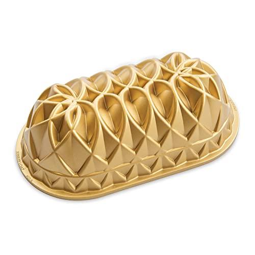 Nordic Ware Jubilee Loaf Pan, 6 Cup, Gold