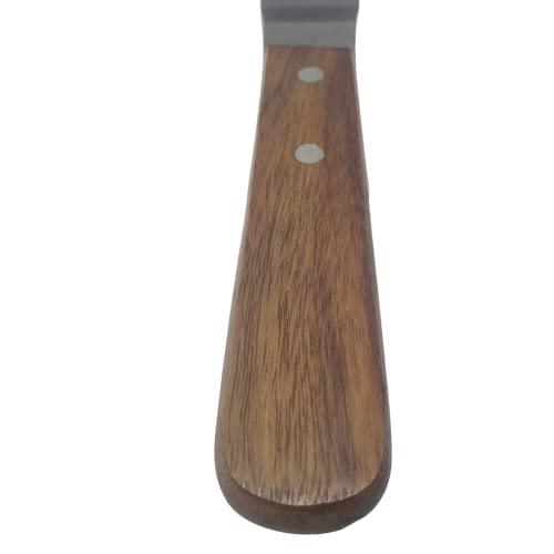 Offset Stainless Steel Spatula Set with Wood Handle - Professional Cake Decorating Tools - 4", 6.5" & 8" Stainless Steel Offset Blade Cake Spatula Set