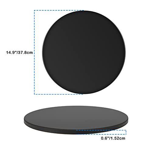 Onlyfire Round Pizza Grilling Stone for Oven, BBQ and Grill - 15” Non-Stick Black Ceramic Baking Stone for Pies, Pastry Bread, Calzone - Home Kitchen Accessories