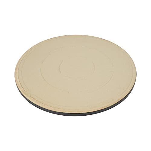 Onlyfire Round Pizza Grilling Stone for Oven, BBQ and Grill - 15” Non-Stick Black Ceramic Baking Stone for Pies, Pastry Bread, Calzone - Home Kitchen Accessories