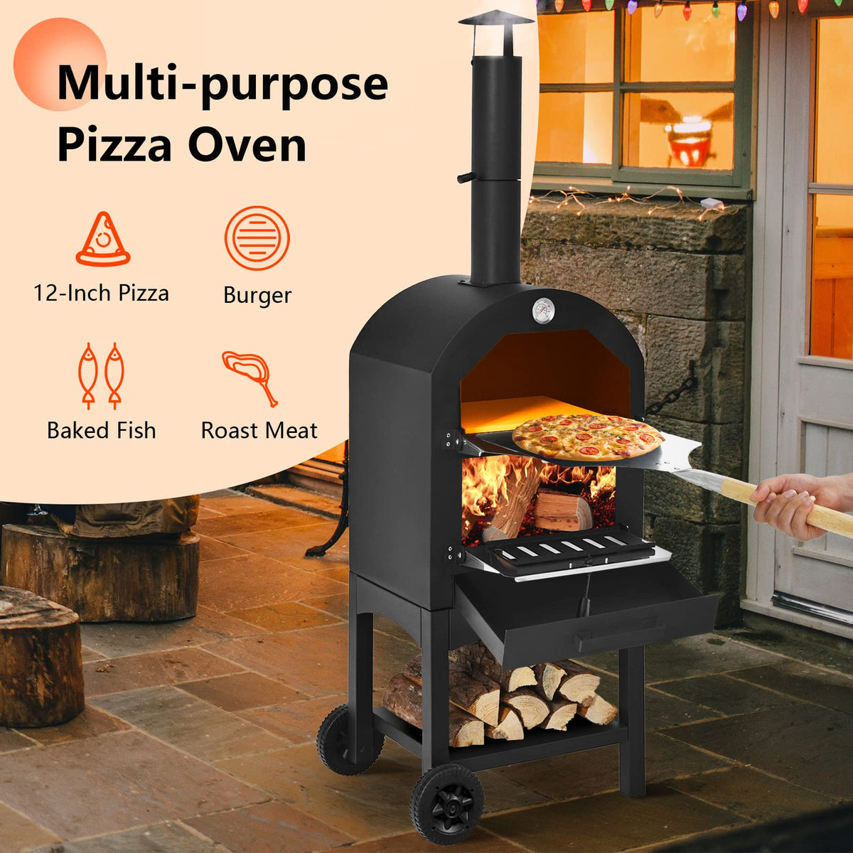 ORALNER GO-61500OM Outdoor-Kitchen-ovens, Black