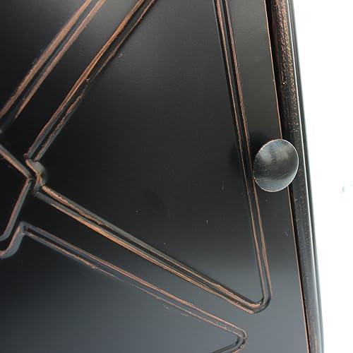 OutVue 28" Fire Pit Table,Gas Fire Pits for Outside Patio,50000 BTU Propane Fire Pits with Lid &Lava Rocks,Firepit for Garden,Yard (Black)