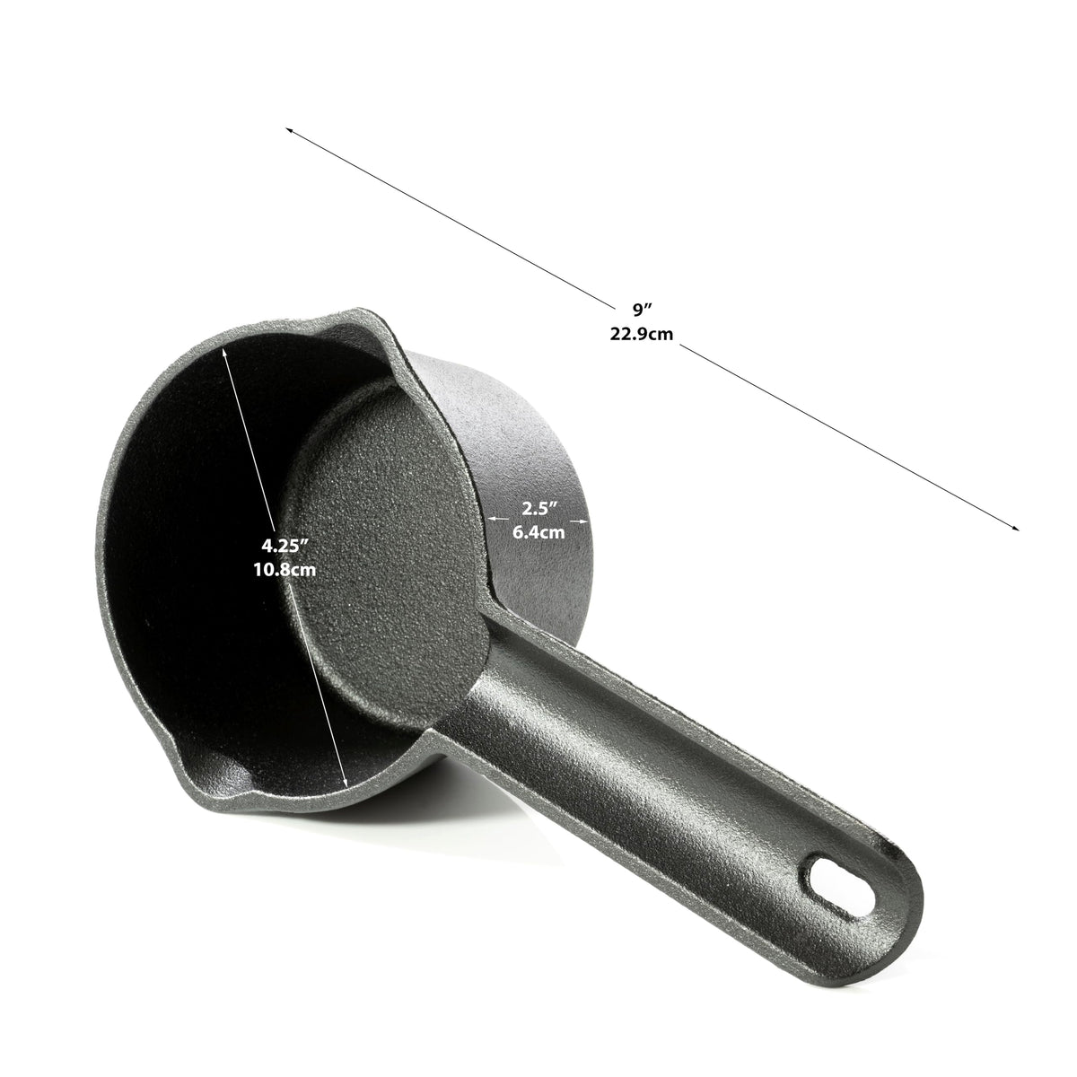 Pajaso Design - Cast Iron Basting Pot Set for Grill Cooking - Melting Pan for BBQ - Complete with Glaze Brush and Sauce Mop