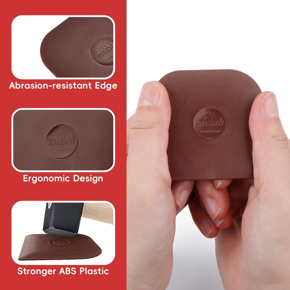 Pan Scraper, 5 Pcs Pot Scraper, Pan Scraper Plastic, Multifunctional Scraper Tool for Kitchen, Non-Slip, Food Safe, High Heat Resistant
