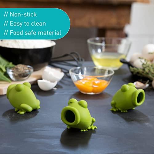 Peleg Design Silicone Egg Separator, Separate Egg Yolk from Egg White, Swallow Release, Yolk Divider Egg Extractor, Kitchen Gadgets Baking Tools (YolkFrog)