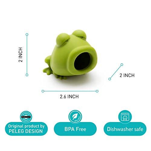 Peleg Design Silicone Egg Separator, Separate Egg Yolk from Egg White, Swallow Release, Yolk Divider Egg Extractor, Kitchen Gadgets Baking Tools (YolkFrog)