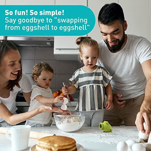 Peleg Design Silicone Egg Separator, Separate Egg Yolk from Egg White, Swallow Release, Yolk Divider Egg Extractor, Kitchen Gadgets Baking Tools (YolkFrog)