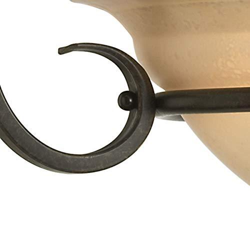 Progress Lighting P4417-77 6-Light Two-Tier Torino Chandelier, Forged Bronze