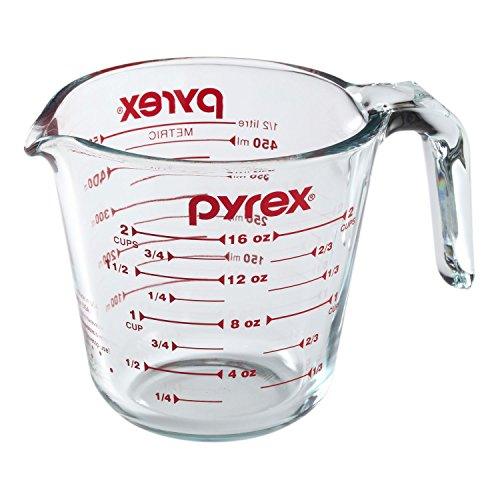 Pyrex Prepware 2-Piece Glass Measuring Set, 1 and 2-Cup, 2 Pack, Clear