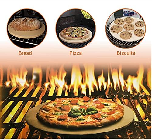 Round Pizza Baking Stone 9" Diameter, White