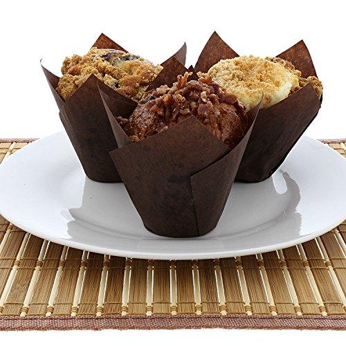 Royal Brown Tulip Style Baking Cups, Large, Case of 2000