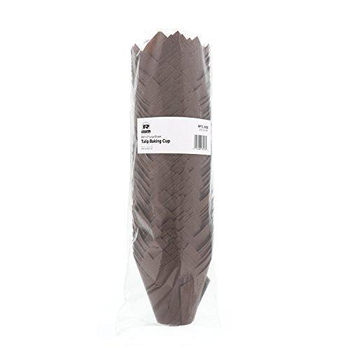 Royal Brown Tulip Style Baking Cups, Large, Case of 2000