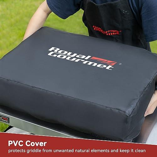 Royal Gourmet PD1300 Portable 3-Burner Propane Gas Grill Griddle,Black 23.6 Inch