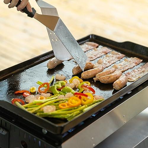 Royal Gourmet PD1300 Portable 3-Burner Propane Gas Grill Griddle,Black 23.6 Inch