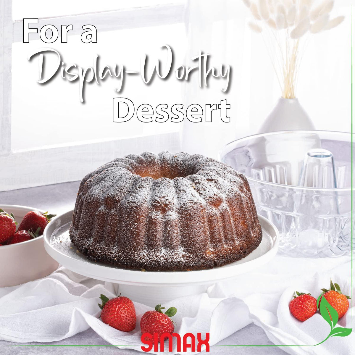Simax, Heatproof mold for cake, one size, clear