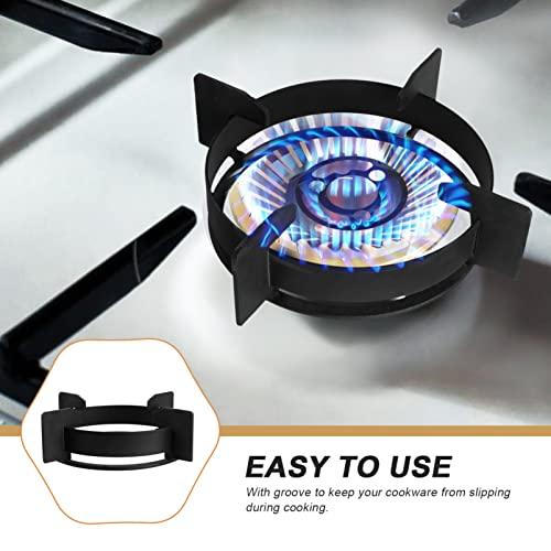 SOLUSTRE 26CM Wok Ring Cast Iron Work Rack Electric Stove Burners Pot Holder Stove Trivets Windproof Windscreen Cooktop Range Pan Pot Holder Stand Ring HolderCookware Ring Wok Accessories