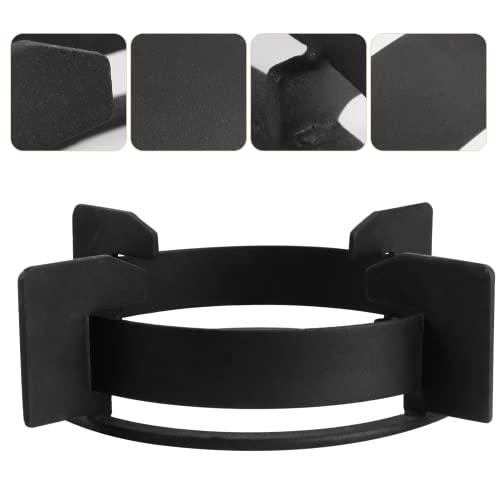 SOLUSTRE 26CM Wok Ring Cast Iron Work Rack Electric Stove Burners Pot Holder Stove Trivets Windproof Windscreen Cooktop Range Pan Pot Holder Stand Ring HolderCookware Ring Wok Accessories