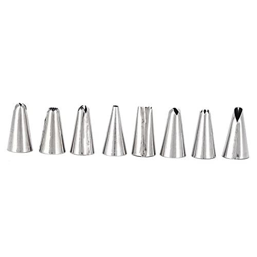 Stainless Steel Biscuits Maker, Biscuits Maker Press Kit Includes 1 Cookies Maker, 8 Biscuits Mould and 8 Nozzles for DIY Cookies Making and Cake Decoration