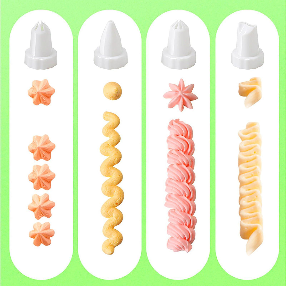 Suuker Cake Decorating Gun, Cupcake Icing Piping Kit, Cake Decorating Kit with 8 Piping Tips, Cupcake Injector/Decorating Icing Set, White