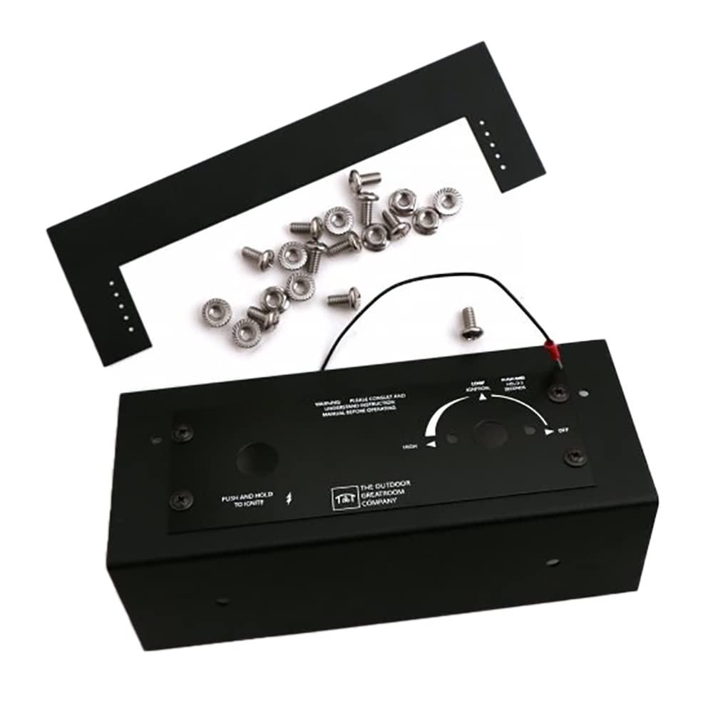 The Outdoor GreatRoom Company Round DIY Hardscape Gas Fire Pit Kit (DIY-36RD-K), 36-Inch