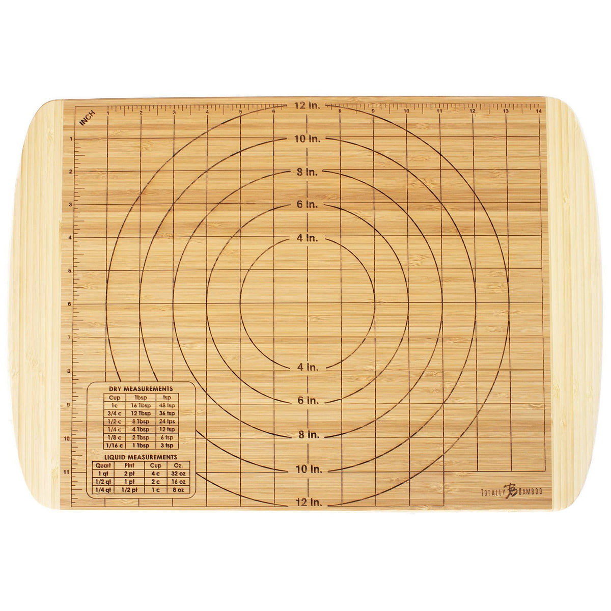 Totally Bamboo Reversible Baker's Board and Carving Butcher Block with Juice Grooves