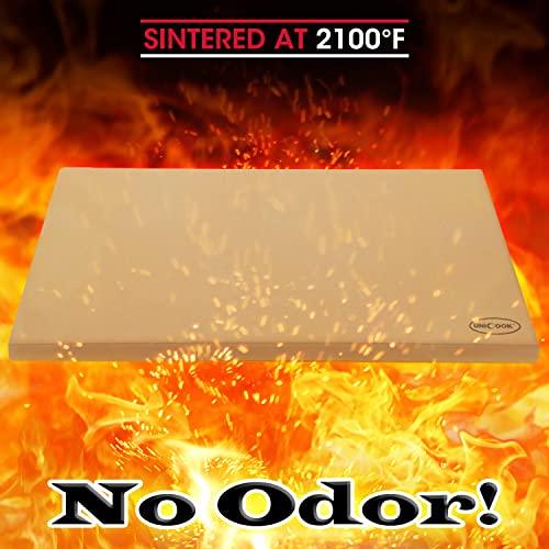 Unicook Extra Large Pizza Stone 24 Inch, Durable Rectangular Baking Stone 24" x 12", Industrial Commercial Home Oven Stone, Thermal Shock Resistant, Ideal for Grilling Baking Several Pizzas Bread