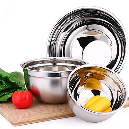 Vinod Mixing Bowls with Lids - Set of 5 Stainless Steel Nesting Bowl | Meal Prep Bowls | Mix & Serve | Flat Bottom & Stackable | Heavy Duty, Easy to Clean, Space Saving, Cooking, Prepping | Black Lids