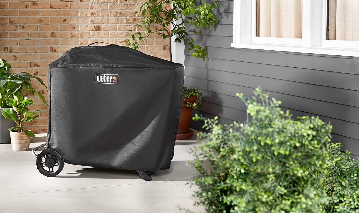 Weber Traveler Premium Grill Cover, Heavy Duty and Waterproof