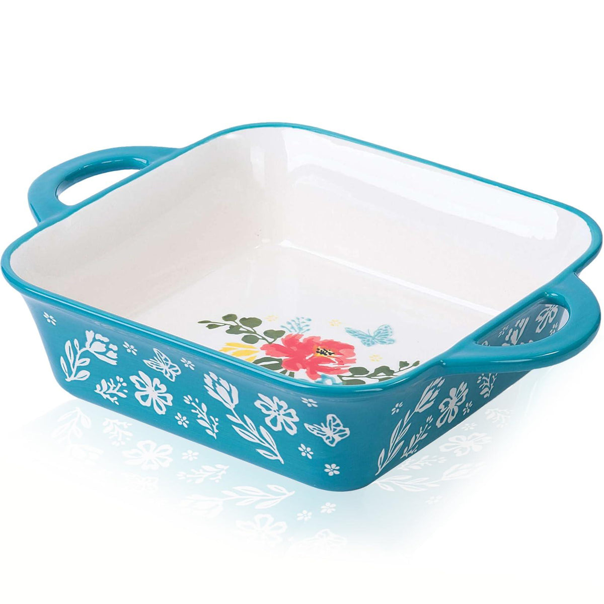 Wisenvoy 8x8 Baking Pan Brownie Pan Casserole Dish Ceramic Baking Dish Casserole Dishes For Oven Square Baking Pan