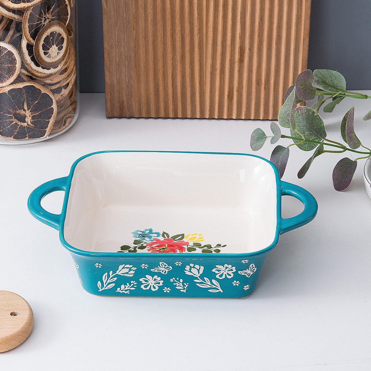 Wisenvoy 8x8 Baking Pan Brownie Pan Casserole Dish Ceramic Baking Dish Casserole Dishes For Oven Square Baking Pan