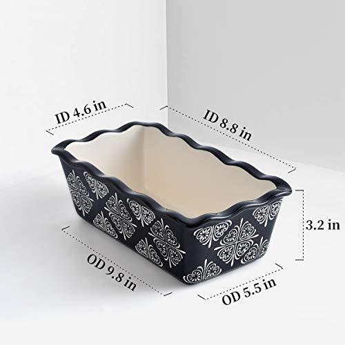 Wisenvoy Bread Pan Loaf Pan Ceramic Loaf Pans for Baking Bread Meatloaf Pan Nonstick Bread Pans for Baking Loaf Pans