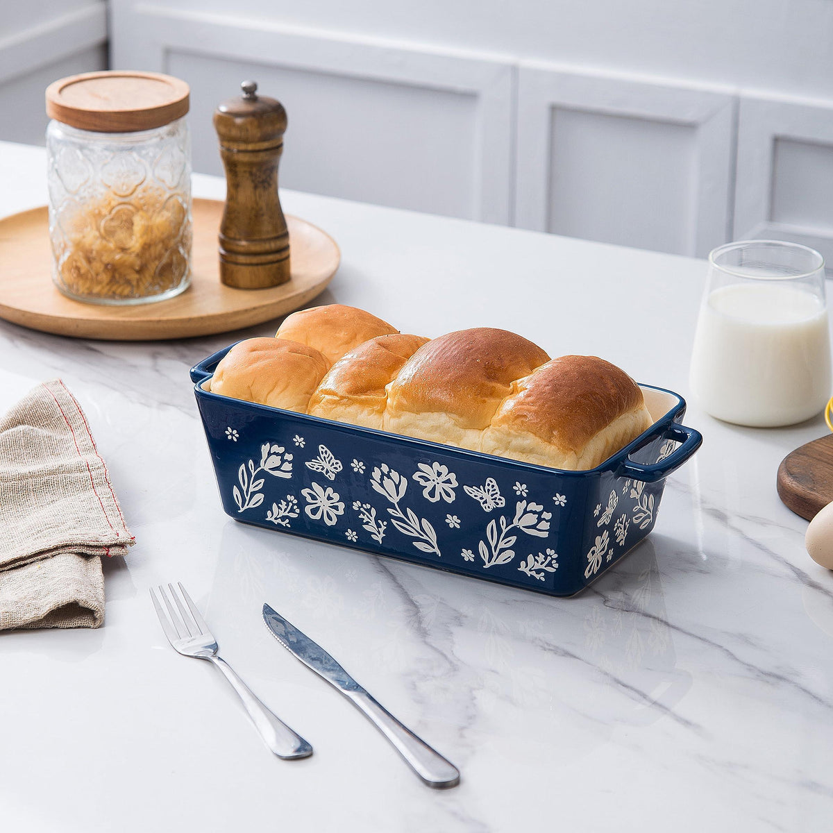 Wisenvoy Bread Pan Loaf Pan Ceramic Loaf Pans for Baking Bread Meatloaf Pan Nonstick Bread Pans for Baking Loaf Pans