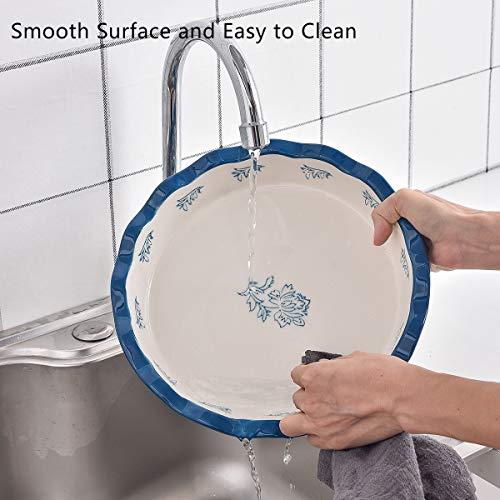 Wisenvoy Ceramic Pie Dish Pie Plate Deep Dish Pie Pan Non-Stick Pie Pans for Baking Pie Dishes