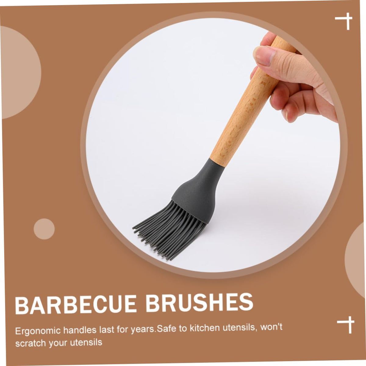 Yardenfun Professional Grilling Tool Set 2 Pack Silicone Oil Brush Bbq Mop Brush